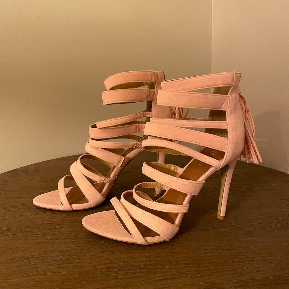 Strappy Pink Heels!
